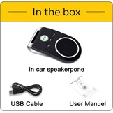 Handsfree Bluetooth Carkit met HD Voice & Ruisonderdrukking - 28% Korting