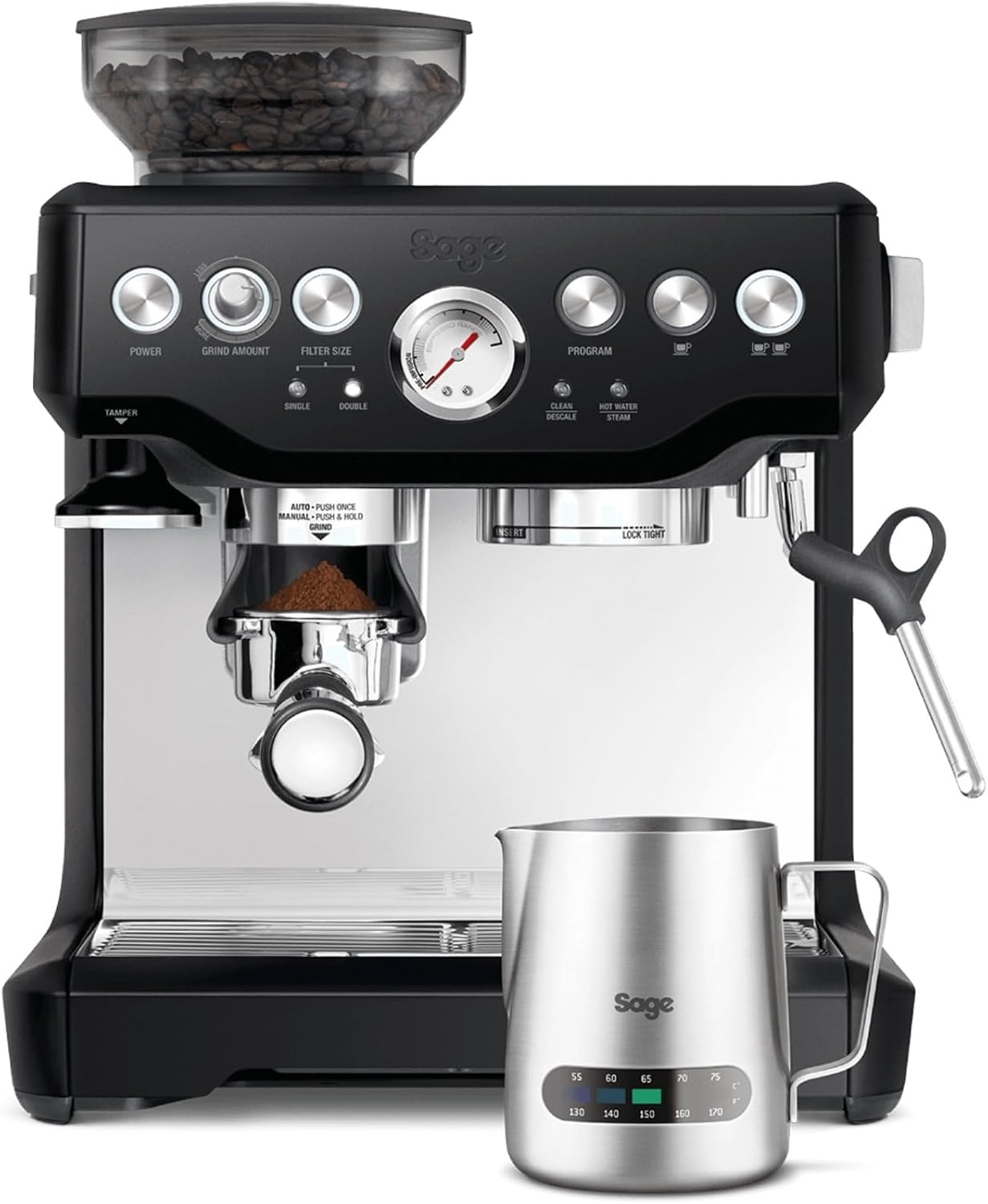 Espressomachine met Molen & Melkopschuimer - Zwarte Truffel - 35% Korting