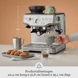 Espressomachine met Molen & Melkopschuimer - Zwarte Truffel - 35% Korting