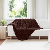Neppels Konijnenbont Deken Kameel - 130x150 cm met 33% Korting