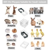 Speelhok Ren Zwart Metaal - Konijn, Cavia, Puppy - 33% Korting