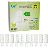 10x G9 LED Lamp Warmwit 4.9W (75W vervanging) - Energieklasse B