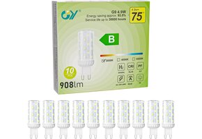 Set van 10 G9 LED-lampen Warmwit 3000K - 39% Korting