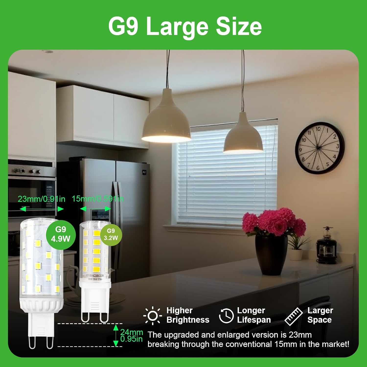 10x G9 LED Lamp Warmwit 4.9W (75W vervanging) - Energieklasse B