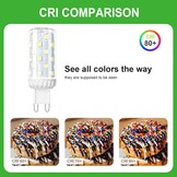 10x G9 LED Lamp Warmwit 4.9W (75W vervanging) - Energieklasse B