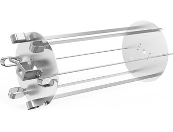 Universele Roterende BBQ Spies Set - RVS - 34% Korting