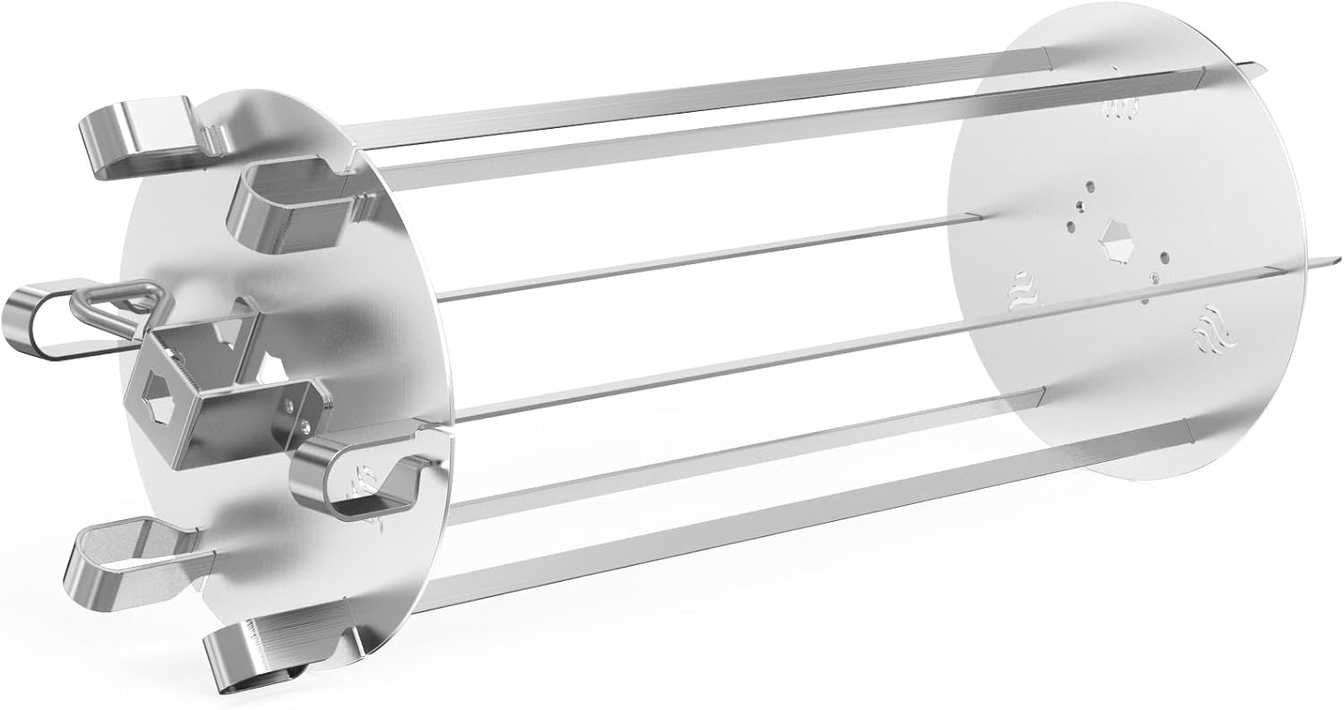 Universele Roterende BBQ Spies Set - RVS - 34% Korting
