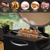 Universele Roterende BBQ Spies Set - RVS - 34% Korting