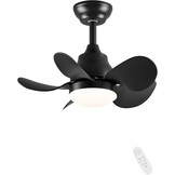 Stil Zwarte Plafondventilator met Licht - 29% Korting