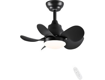 Stil Zwarte Plafondventilator met Licht - 29% Korting
