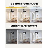 Stil Zwarte Plafondventilator met Licht - 29% Korting