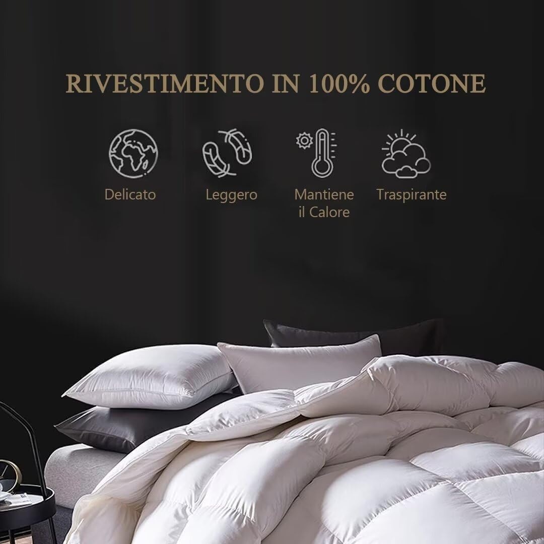 Winterdekbed Dons 220x240cm | 100% Biologisch Katoen | 35% Korting