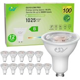 12x GU10 LED Spot 6.5W (100W vervanger) - 4000K Neutraal Wit - 58% Korting