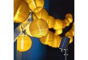 Lichtsnoer Lampionnen Buiten op Zonne-energie, 8m, 30 LED, 8 Modi
