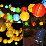 Lichtsnoer Lampionnen Buiten op Zonne-energie, 8m, 30 LED, 8 Modi