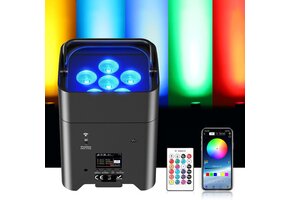 Draadloze LED Par Podiumlicht 108W RGBWA+UV met APP Controle (41% Korting)