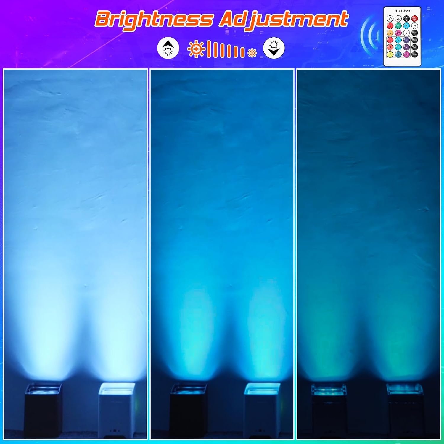 Draadloze LED Par Podiumlicht 108W RGBWA+UV met APP Controle (41% Korting)