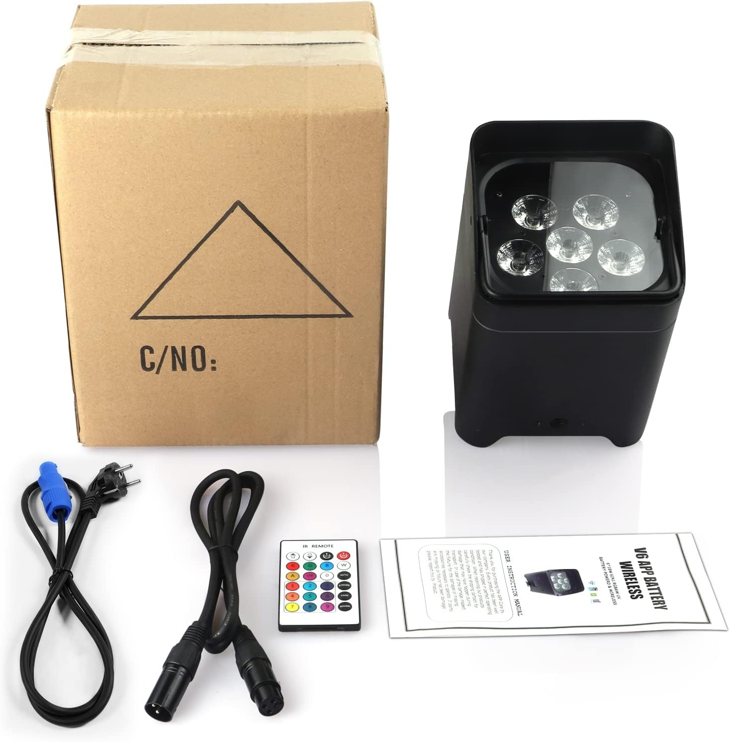 Draadloze LED Par Podiumlicht 108W RGBWA+UV met APP Controle (41% Korting)