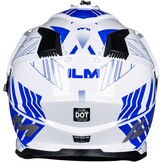 Dual Sport Adventure Motorhelm Blauw/Wit - 34% Korting - Maat S