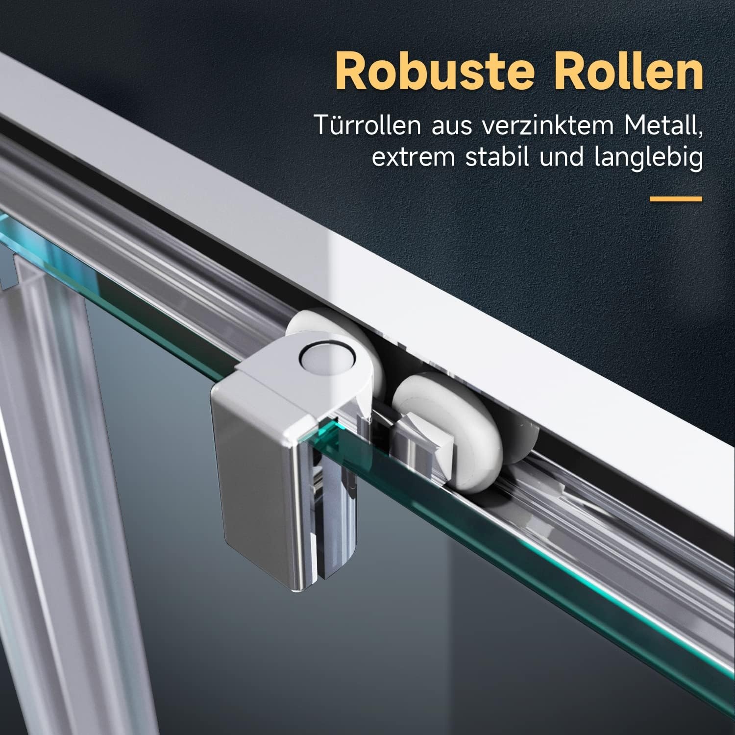 Hoekdouchecabine 76x76 cm met Dubbele Schuifdeur - Echt Glas | 35% Korting