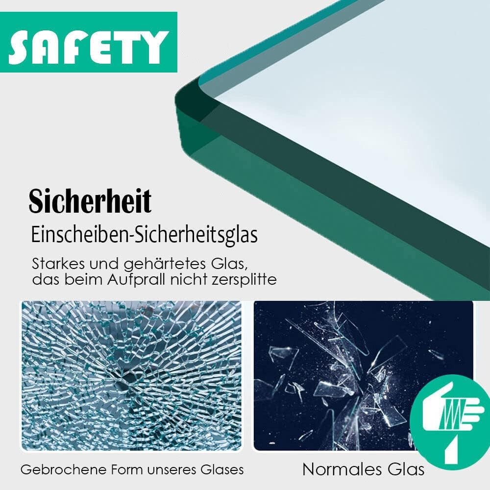 Hoekdouchecabine 76x76 cm met Dubbele Schuifdeur - Echt Glas | 35% Korting