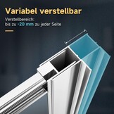 Hoekdouchecabine 76x76 cm met Dubbele Schuifdeur - Echt Glas | 35% Korting