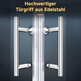Hoekdouchecabine 76x76 cm met Dubbele Schuifdeur - Echt Glas | 35% Korting