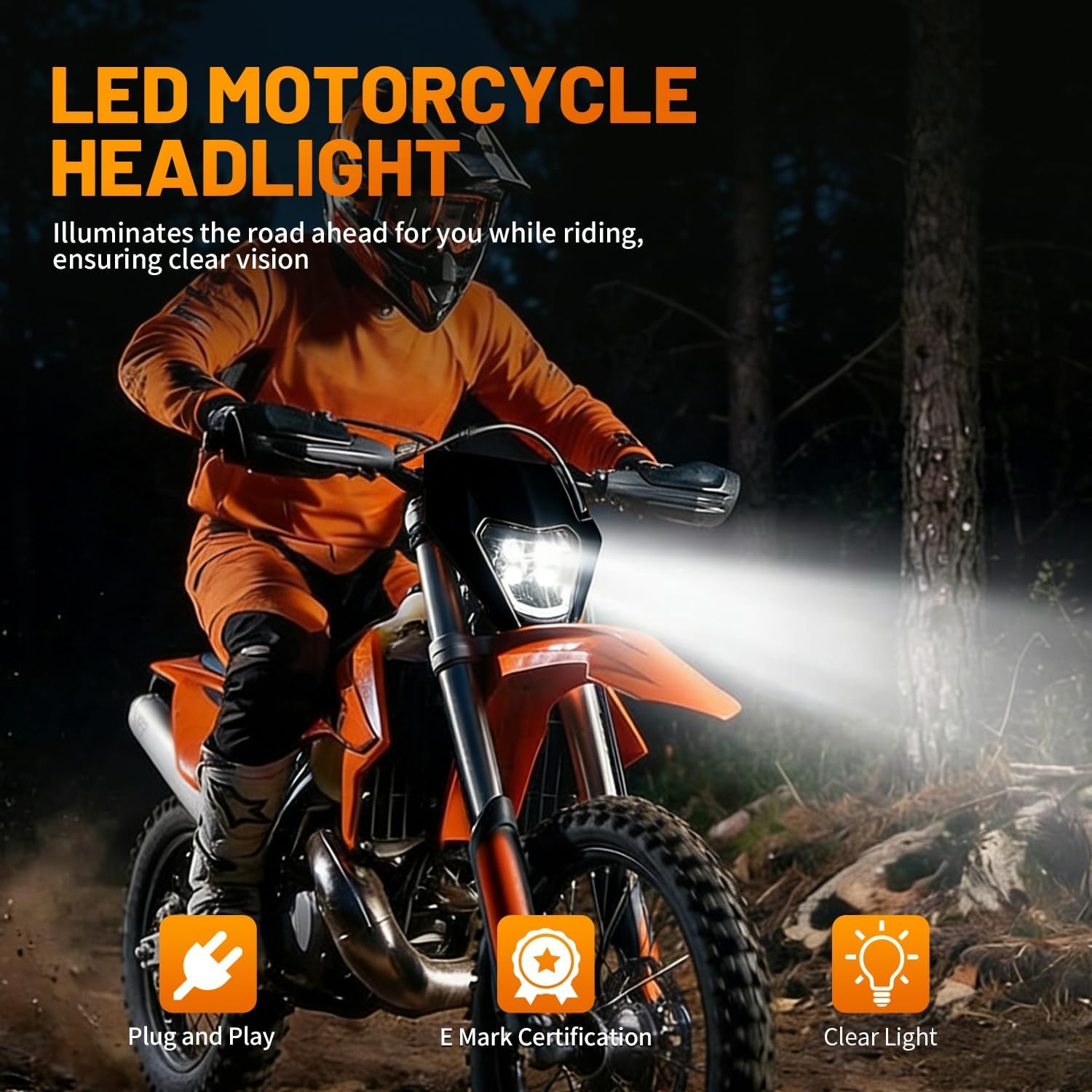 Motorfiets LED Koplamp Universeel - 34% Korting