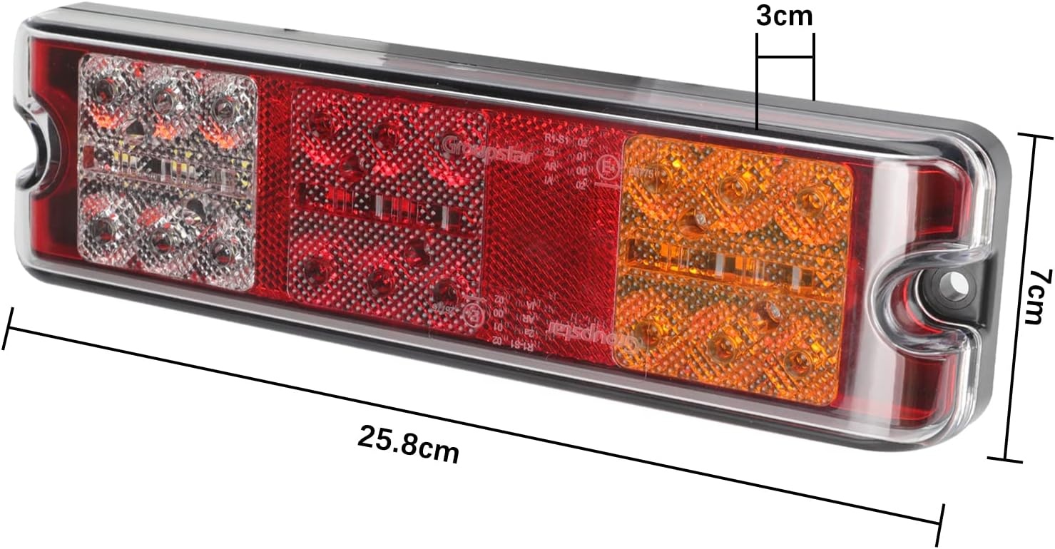 LED Achterlicht Set (2 stuks) 12V/24V - Universeel