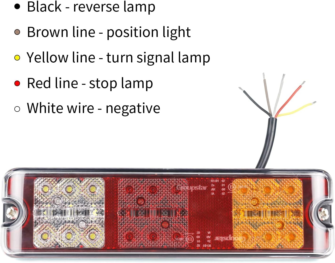 LED Achterlicht Set (2 stuks) 12V/24V - Universeel