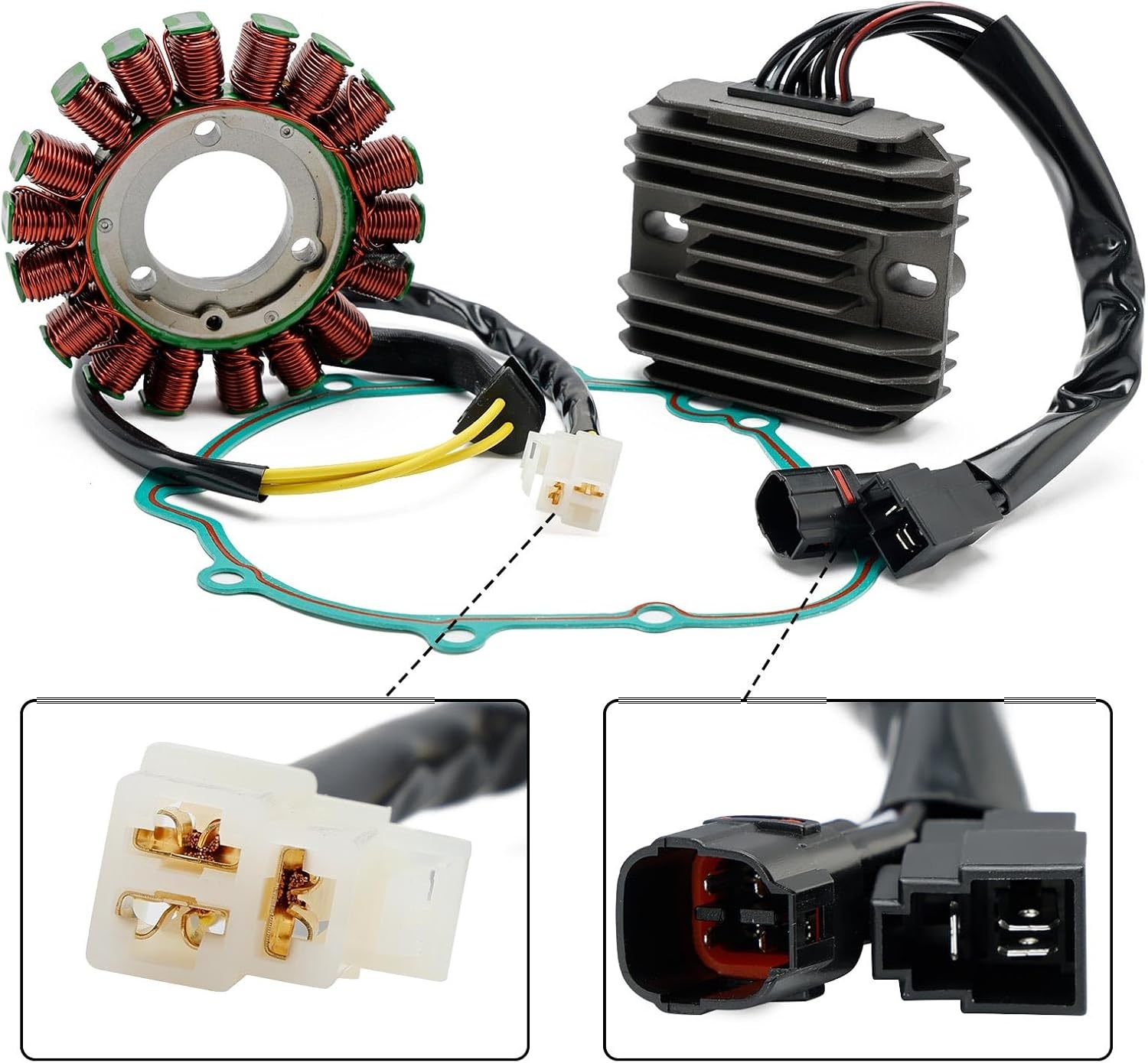 Magneto Stator Regelaar Afdichtingsset 18 spoel Suzuki GSXR 600/750 - 29% Korting