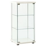 vidaXL Vitrinekast van Gehard Glas - Wit (59% Korting)