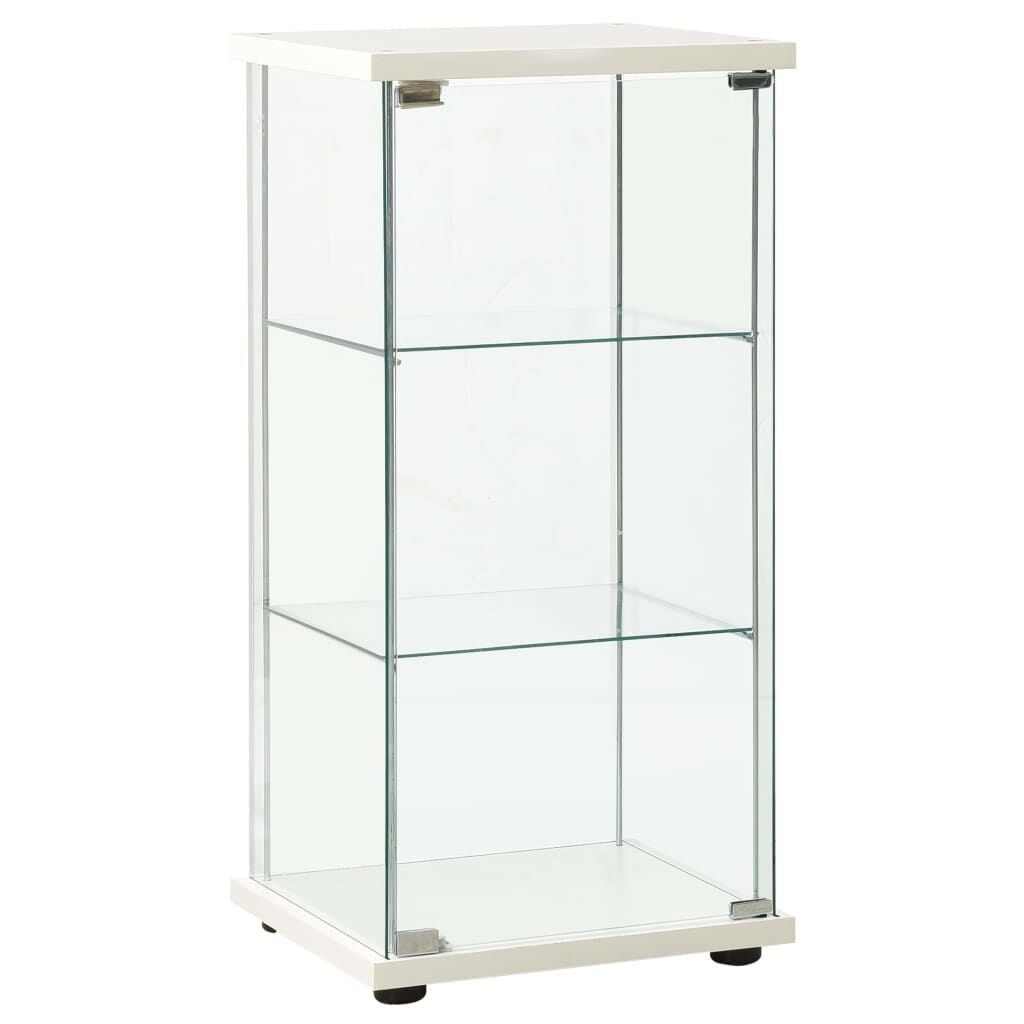 vidaXL Vitrinekast van Gehard Glas - Wit (59% Korting)