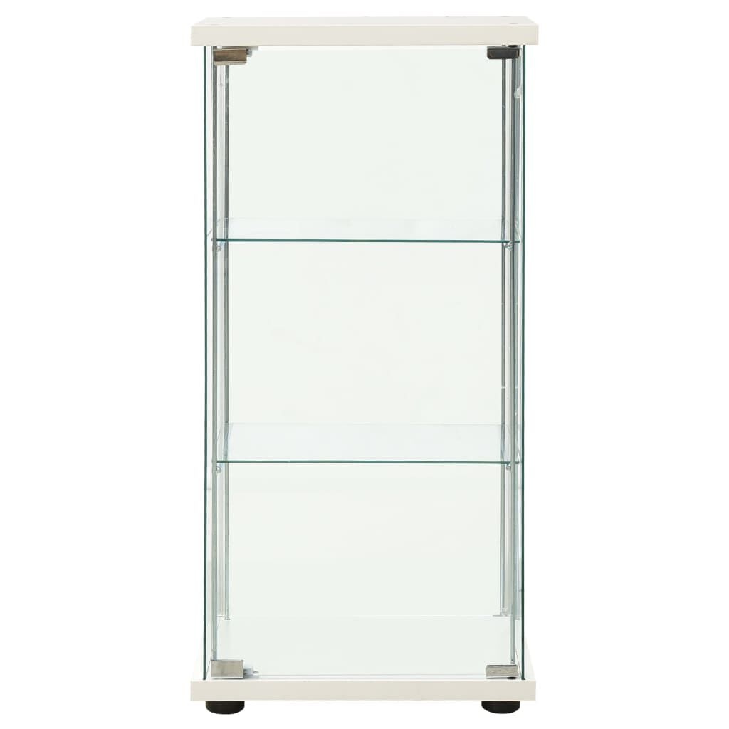 vidaXL Vitrinekast van Gehard Glas - Wit (59% Korting)