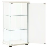 vidaXL Vitrinekast van Gehard Glas - Wit (59% Korting)