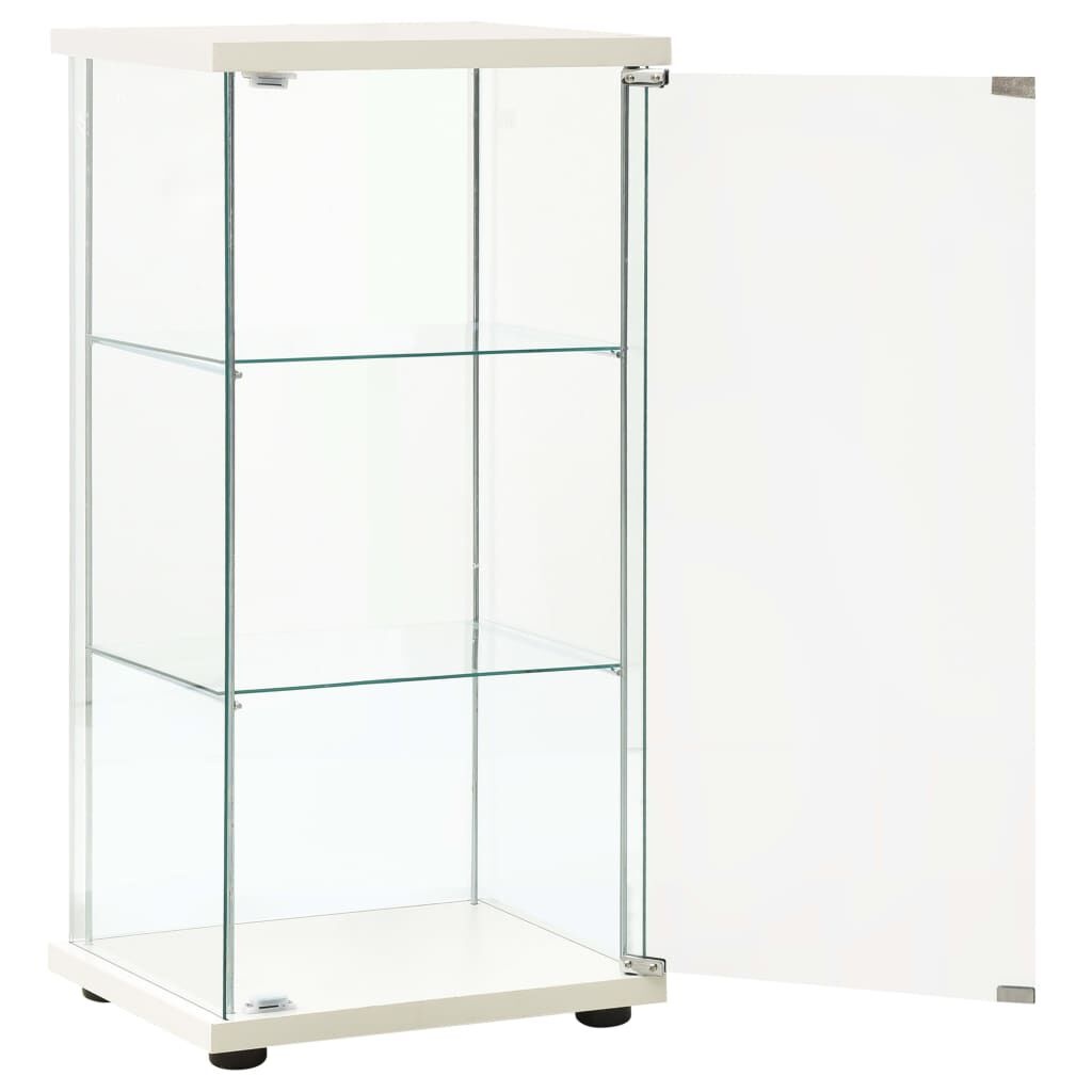 vidaXL Vitrinekast van Gehard Glas - Wit (59% Korting)