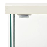 vidaXL Vitrinekast van Gehard Glas - Wit (59% Korting)
