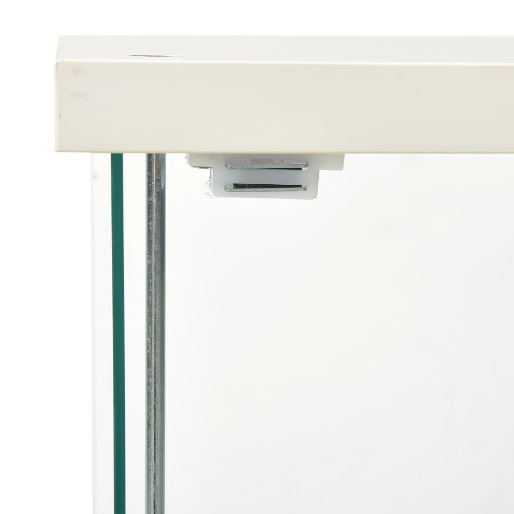vidaXL Vitrinekast van Gehard Glas - Wit (59% Korting)
