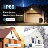 LED Breedstraler Buiten 35W | 3000 Lumen | IP66 | Met Bewegingsmelder | Zwart | 28% Korting
