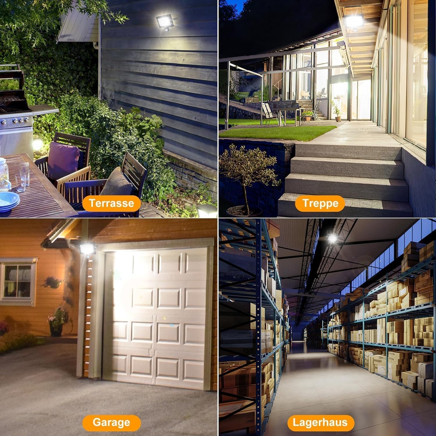 LED Breedstraler Buiten 35W | 3000 Lumen | IP66 | Met Bewegingsmelder | Zwart | 28% Korting