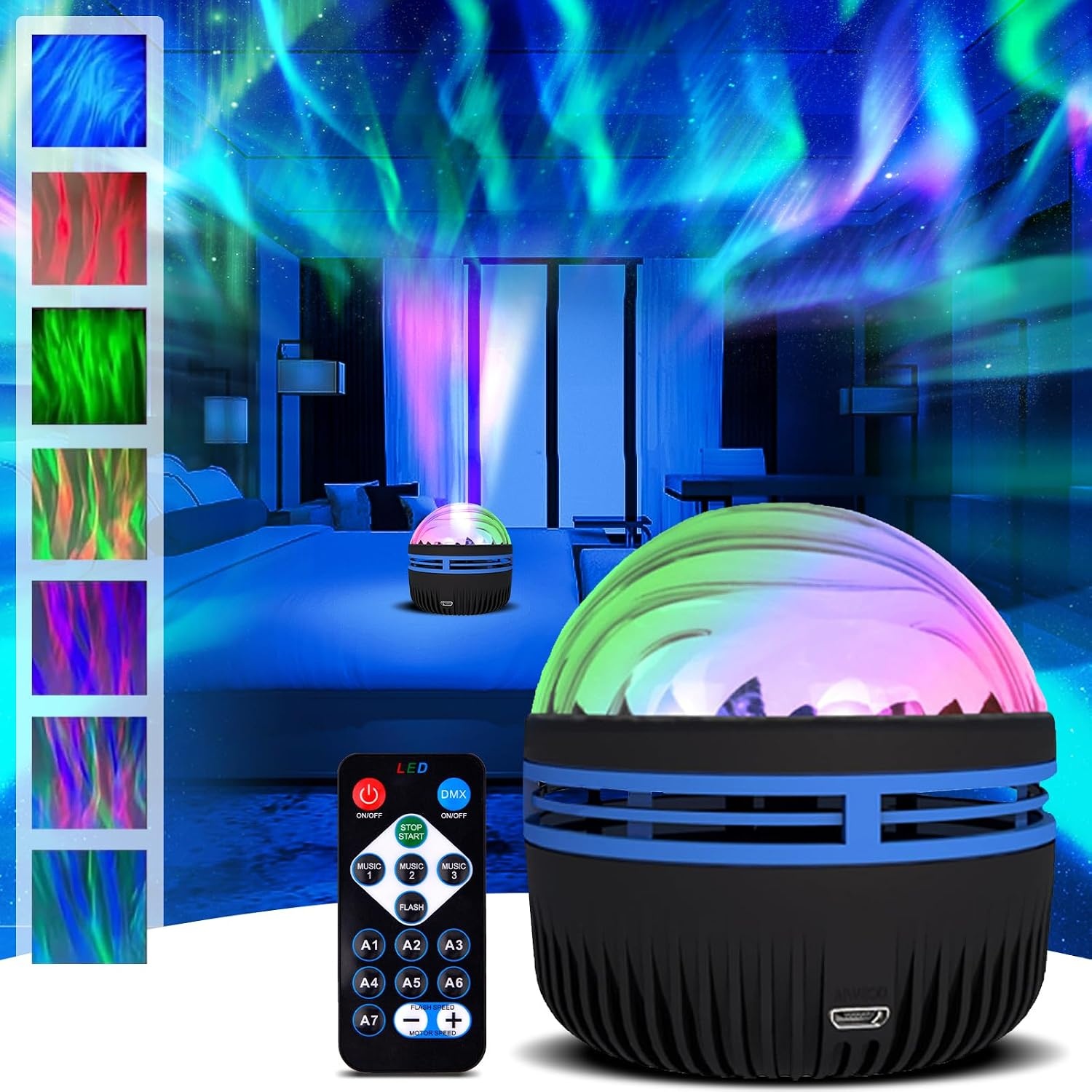Galaxy Sterrenhemel Projector met Afstandsbediening - 35% Korting