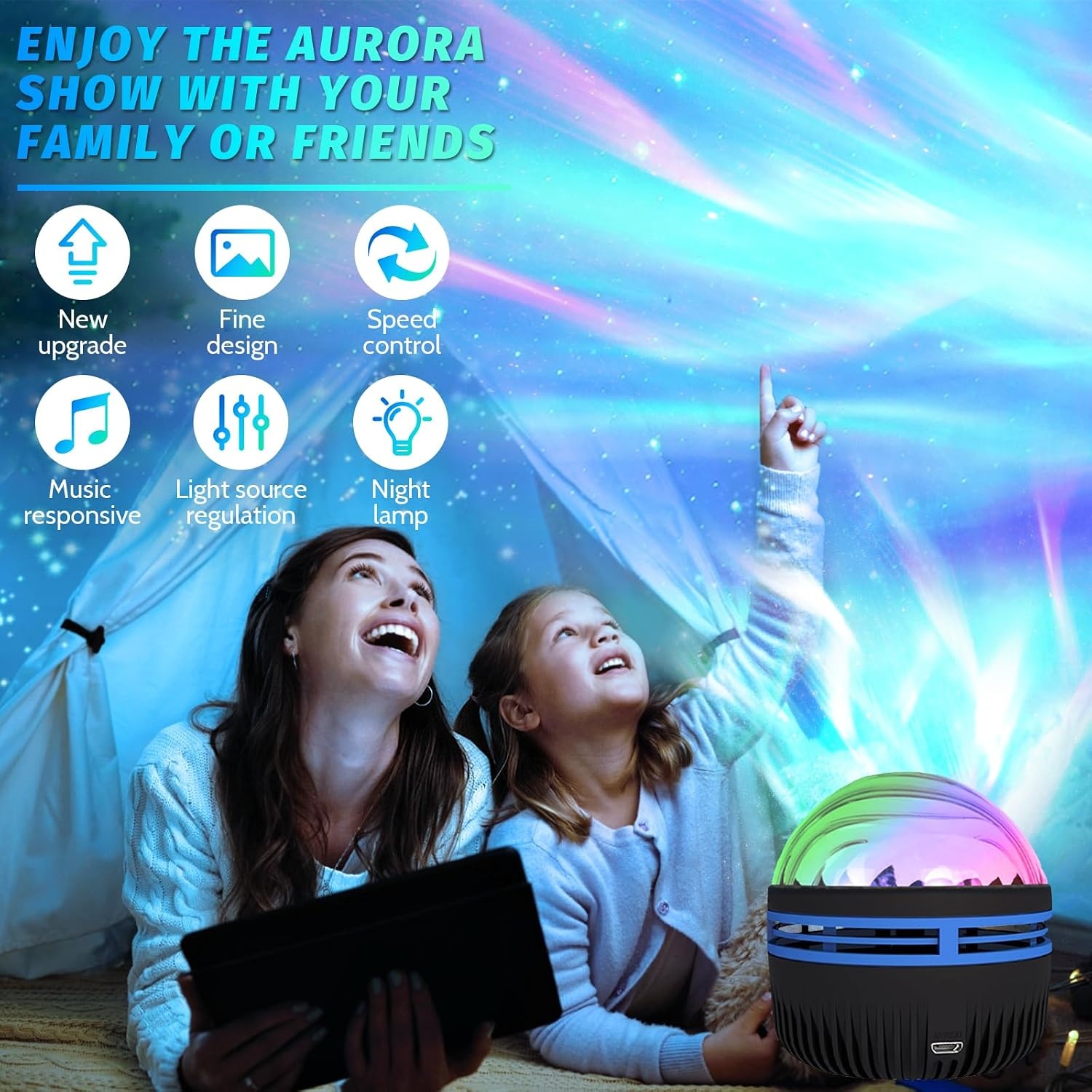 Galaxy Sterrenhemel Projector met Afstandsbediening - 35% Korting