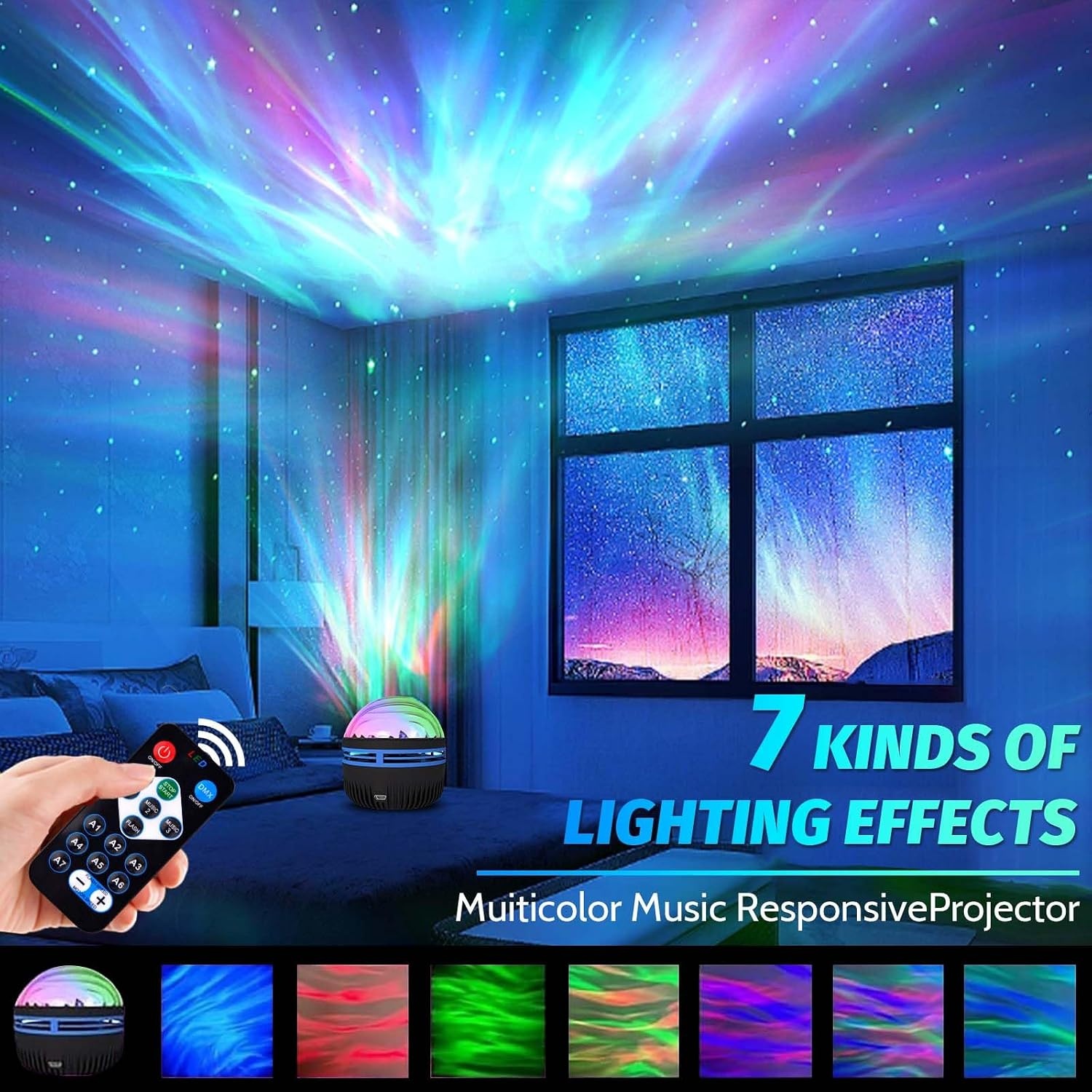 Galaxy Sterrenhemel Projector met Afstandsbediening - 35% Korting
