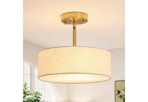 Gouden Plafondlamp met 3 Lampen - 35% Korting