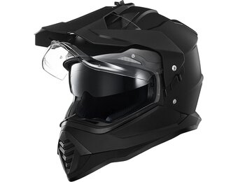ILM Motorhelm Dual Sport Matzwart M - 30% Korting