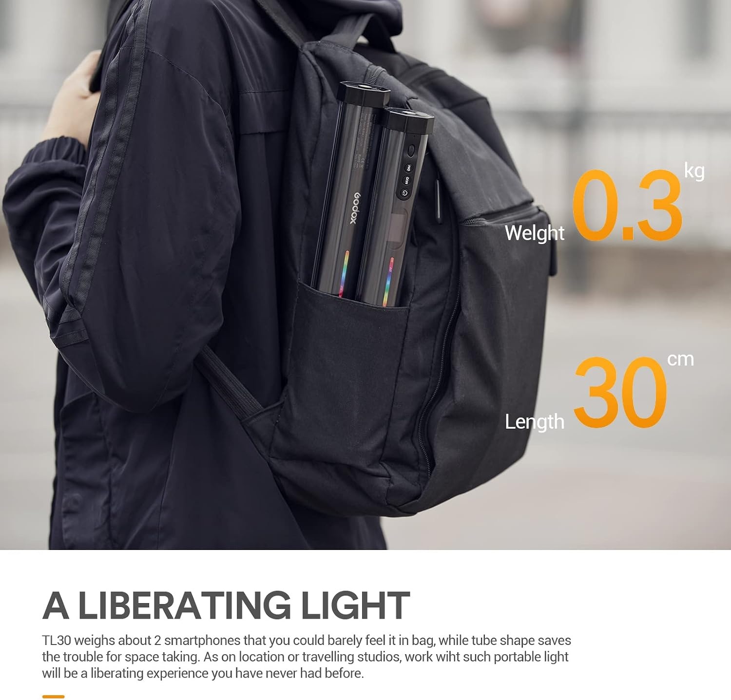 Godox TL30 RGB LED Buislamp - 30 cm | 29% Korting