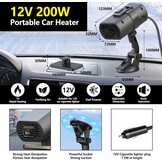 Draagbare Autoverwarming 12V (200W) - Snel Warm & Koel, met 32% Korting!