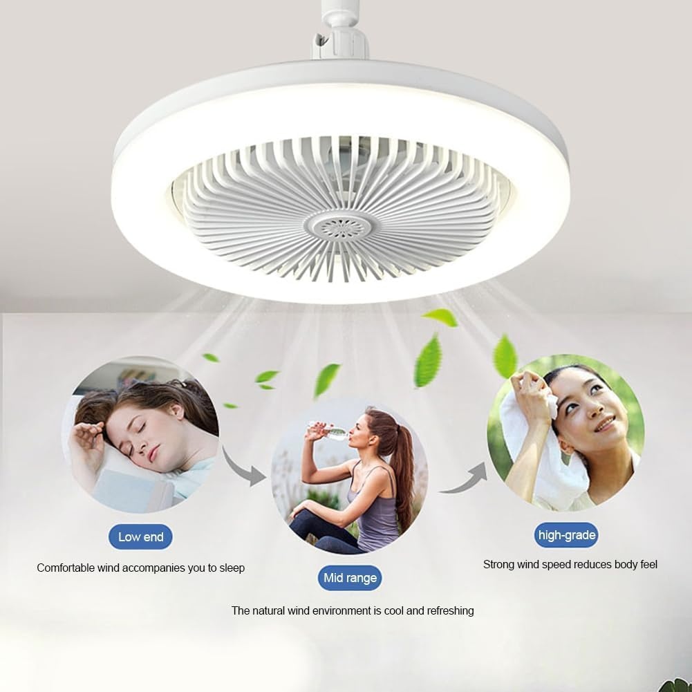 LED Plafondventilator met Licht en Afstandsbediening - 3 Snelheden