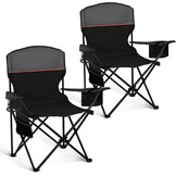 Opvouwbare Campingstoel Set van 2 - Zwart (29% Korting!)