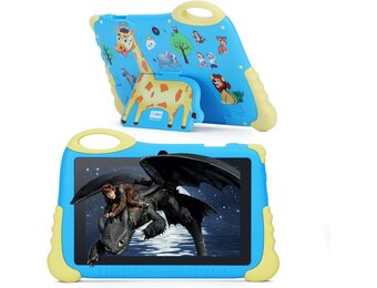 Kinder Tablet Android 7" - 4GB RAM/32GB Opslag - Blauw - 57% Korting